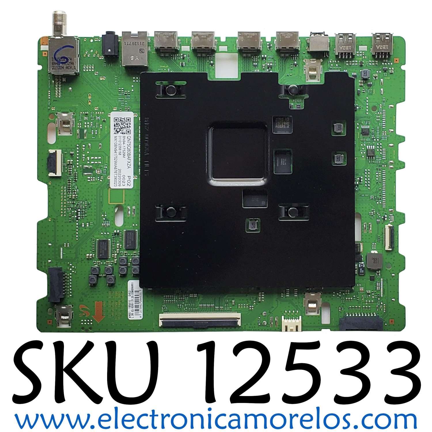 MAIN PARA TV SAMSUNG QLED 4K·UHD·HDR / NÚMERO DE PARTE BN94-17529M / BN41-03014A / BN97-19591E / BN9417529M / DISPLAY HV750QUB-S7B / BN96-50413A / BN9650413A / MODELO QN75Q80 / QN75Q80BAFXZA	